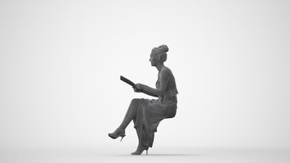 scanned 3D woman formal formalaffairs, photogrammetry people for Enscape and V-Ray, square thumbnail