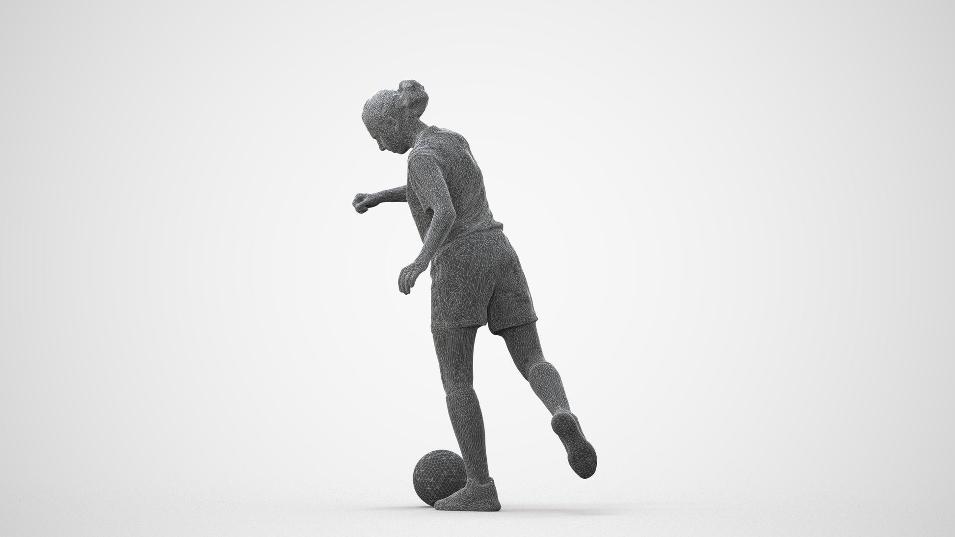 realistic 3D people woman sport, render-ready for V-Ray and Corona, FBX OBJ, square thumbnail