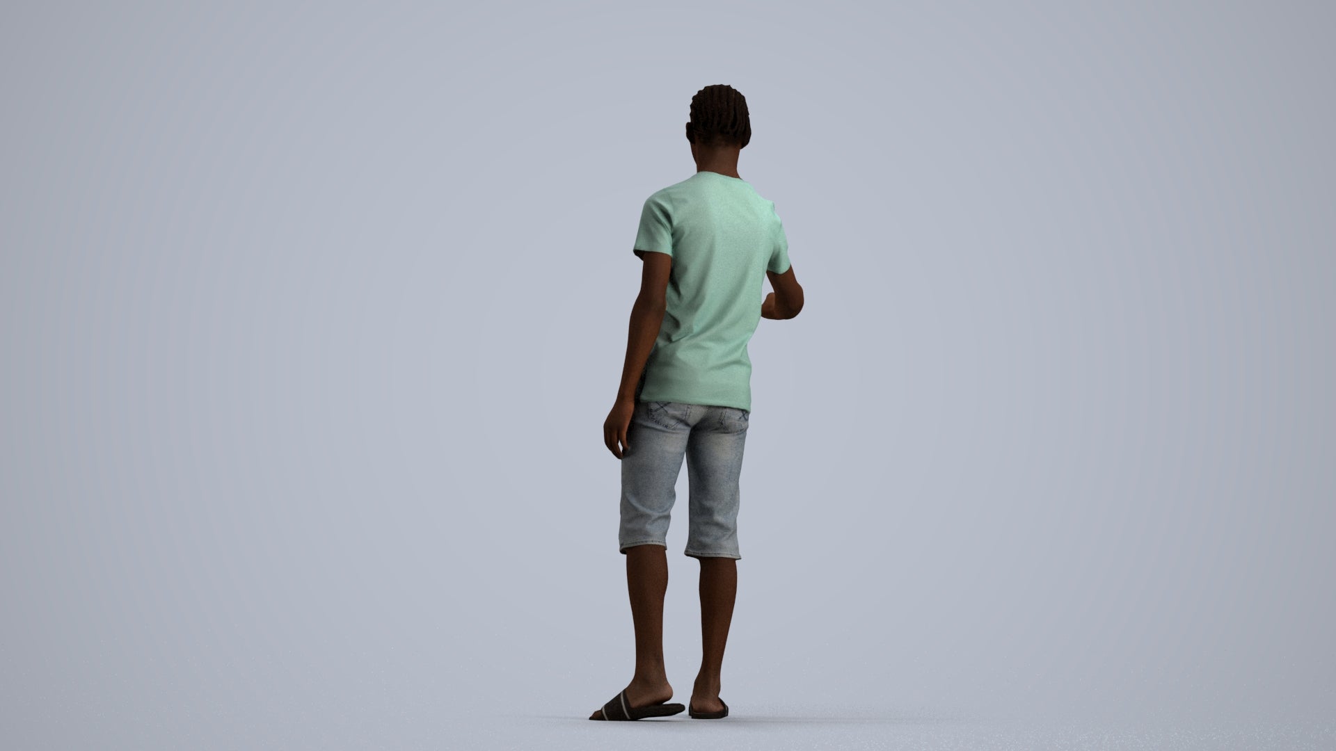 realistic 3D people boy casual kids, render-ready for V-Ray and Corona, FBX OBJ, front view render