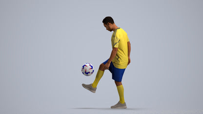 scanned 3D man sport, photogrammetry people for Enscape and V-Ray, front view render