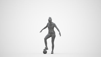 photogrammetry 3D woman sport, realistic human model archviz FBX, wireframe back view