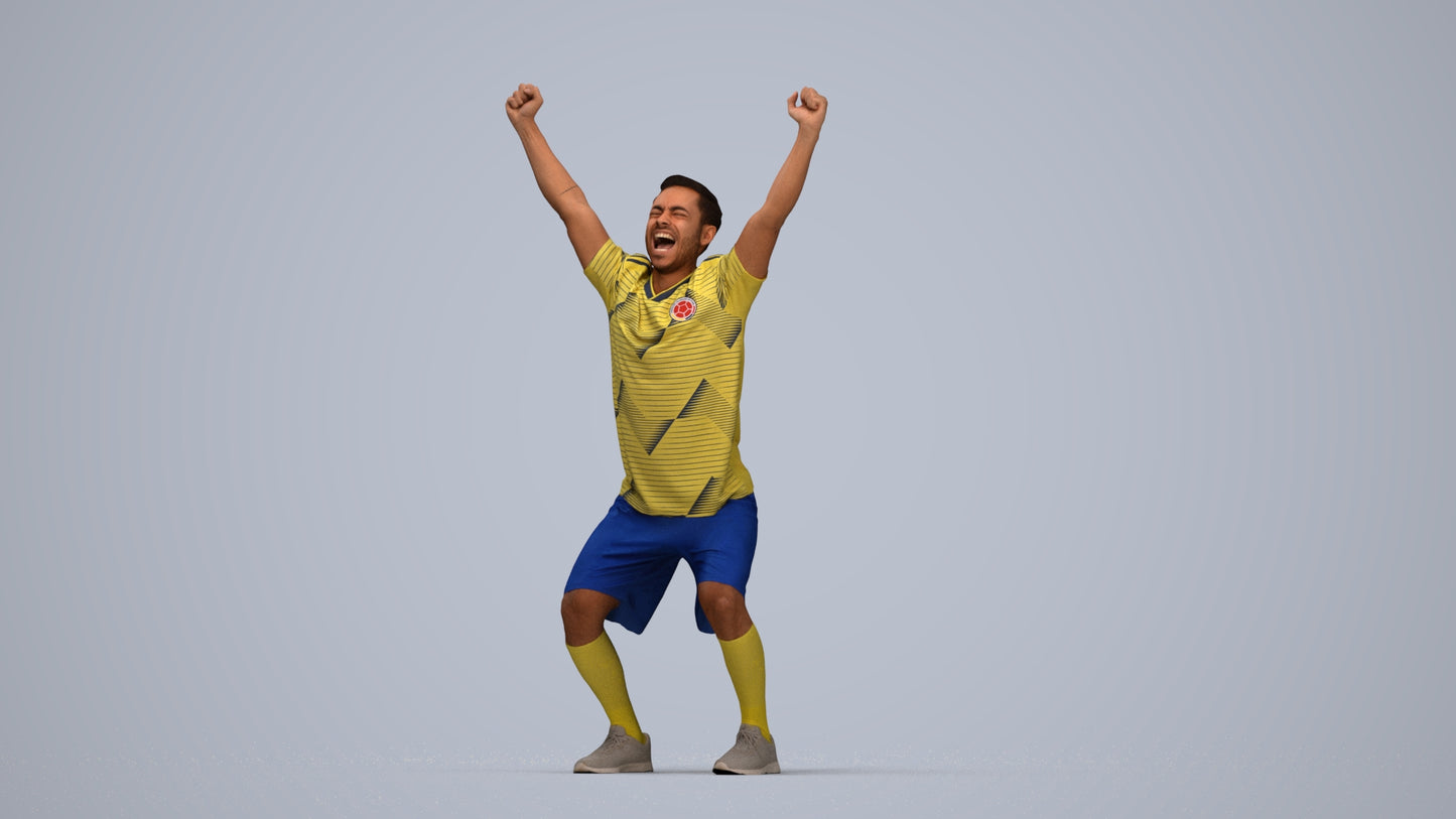 realistic 3D people man sport, render-ready for V-Ray and Corona, FBX OBJ, top-down view render