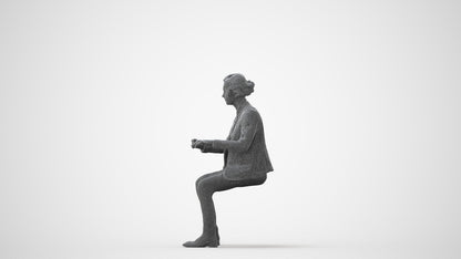 realistic 3D woman business, scanned archviz people for Blender and 3ds Max, square thumbnail