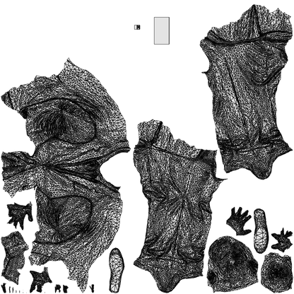 3D people model man business, scanned human for 3ds Max rendering, wireframe top-down view