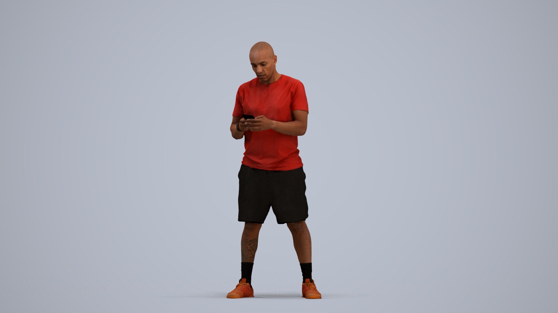 realistic 3D human man sport, archviz people FBX OBJ for Blender, standing pose render