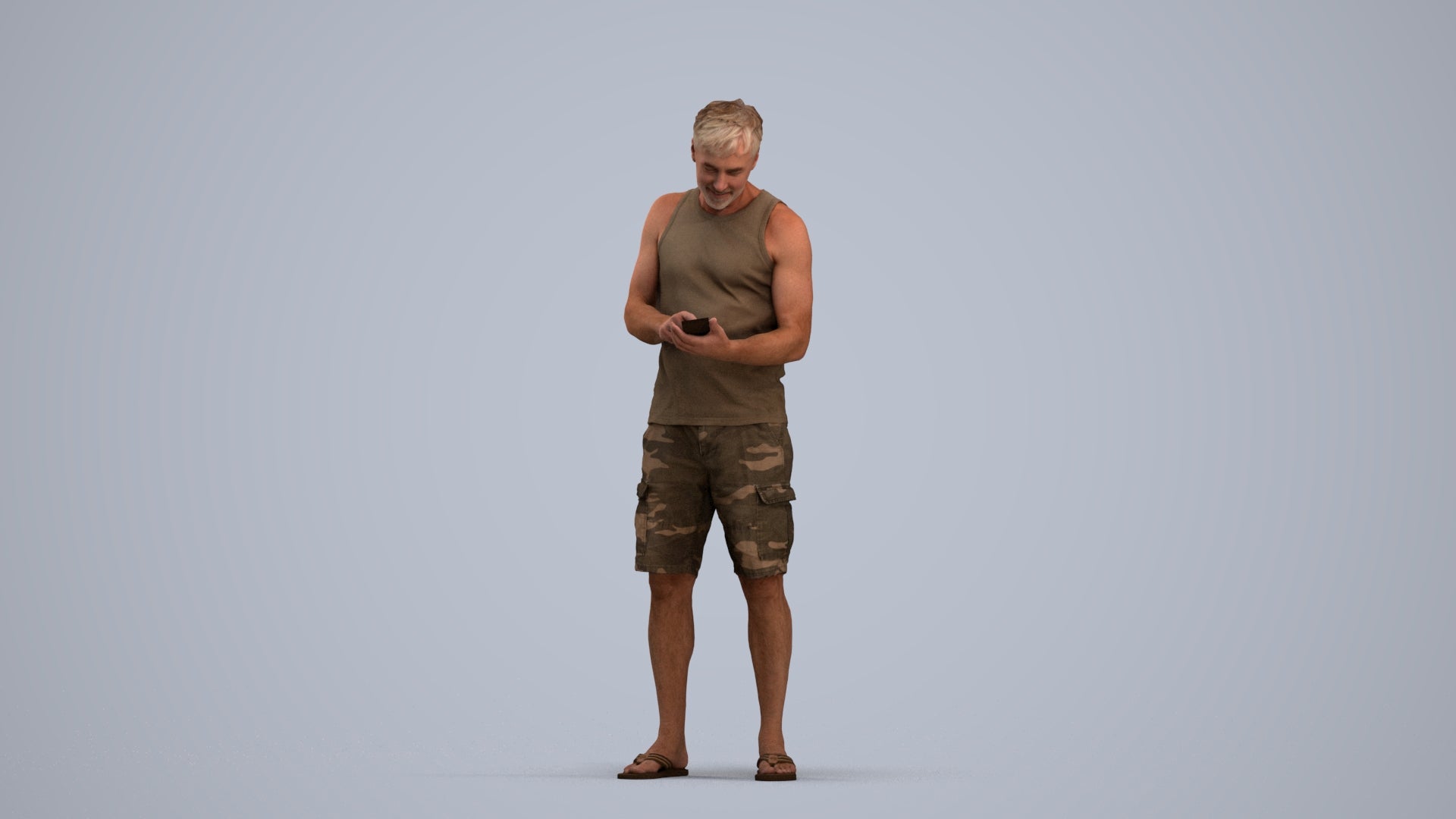 photogrammetry 3D man casual standing, realistic human model archviz FBX, standing pose render