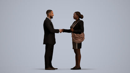 realistic 3D people man business, render-ready for V-Ray and Corona, FBX OBJ, standing pose render