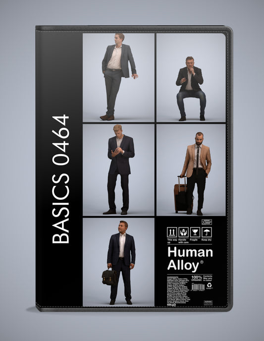 3D human models business bundle, 5 photogrammetry scanned people for archviz