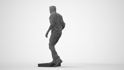 realistic 3D human man casual standing, archviz people FBX OBJ for Blender, square thumbnail
