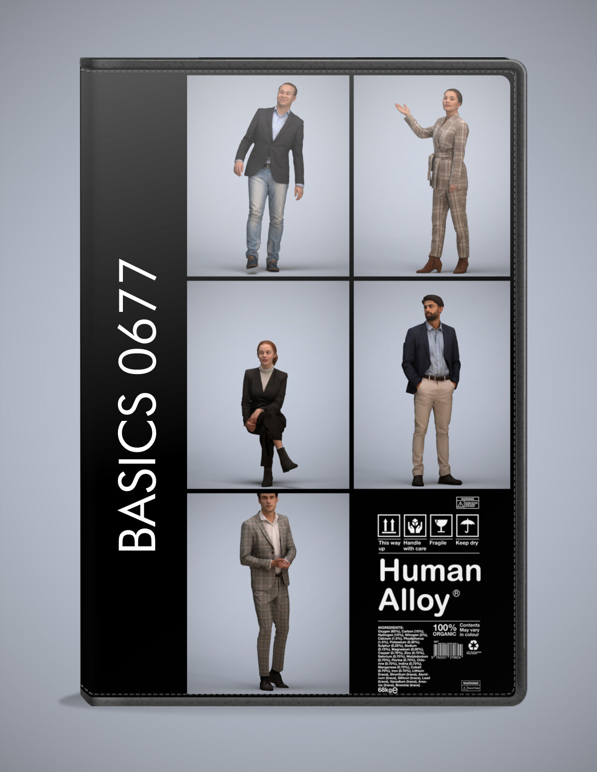 3D human models business bundle, 5 photogrammetry scanned people for archviz