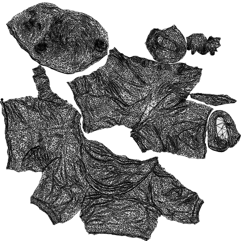 realistic 3D human boy casual kids, archviz people FBX OBJ for Blender, wireframe top-down view
