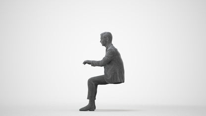 3D scanned man business, photorealistic archviz people for Enscape and SketchUp, square thumbnail