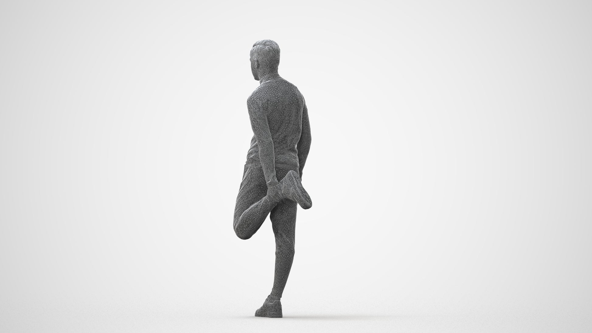 scanned 3D boy sport, photogrammetry people for Enscape and V-Ray, square thumbnail