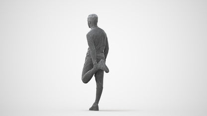 scanned 3D boy sport, photogrammetry people for Enscape and V-Ray, square thumbnail