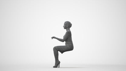 photogrammetry 3D woman business, realistic human model archviz FBX, square thumbnail