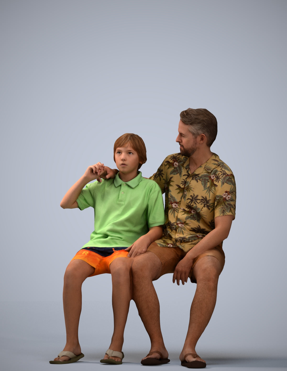 photogrammetry 3D boy kids, realistic human model archviz FBX