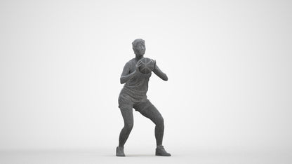 photogrammetry 3D woman sport, realistic human model archviz FBX, three-quarter front view render