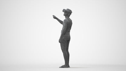 photogrammetry 3D boy casual kids, realistic human model archviz FBX, square thumbnail