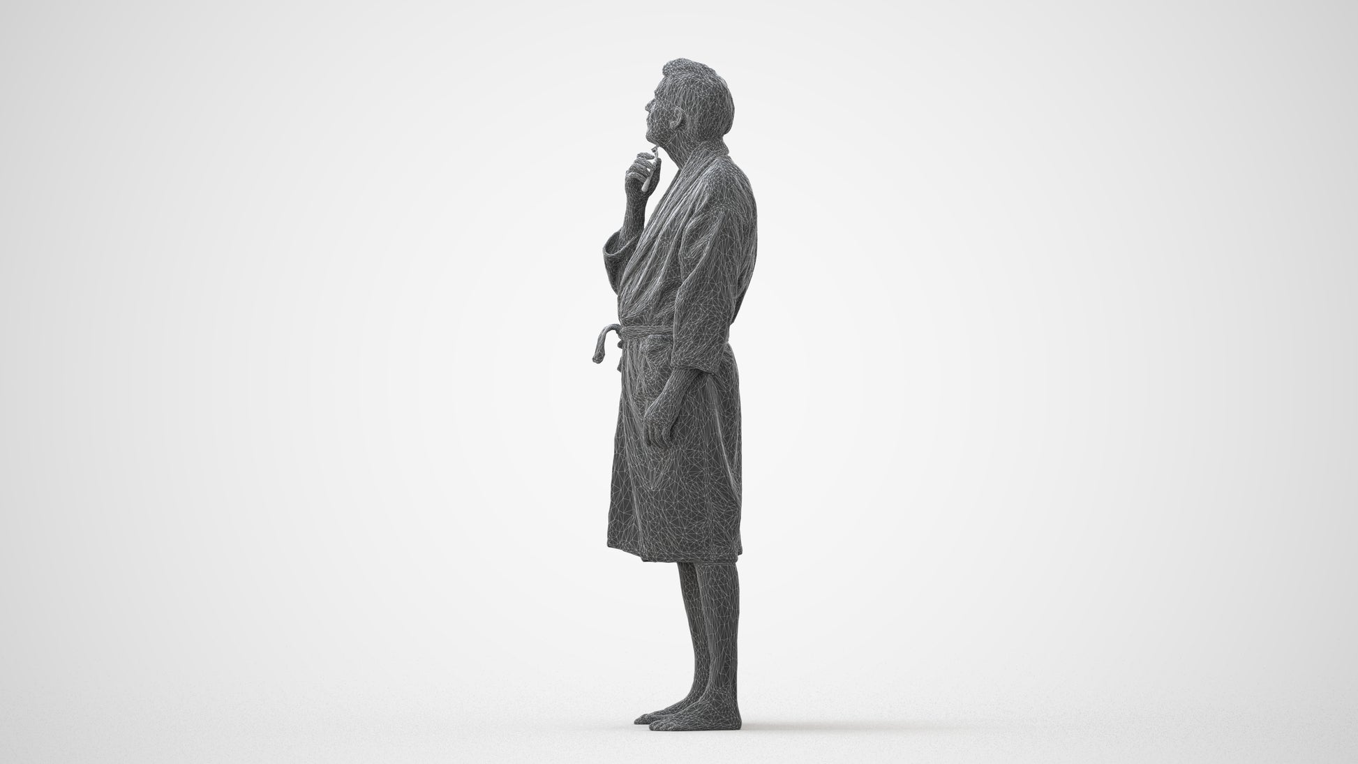 3D scanned man sport, photorealistic archviz people for Enscape and SketchUp, square thumbnail