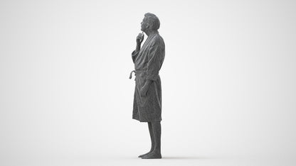 3D scanned man sport, photorealistic archviz people for Enscape and SketchUp, square thumbnail