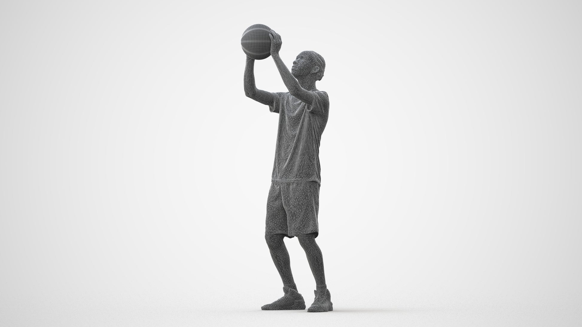 scanned 3D boy sport, photogrammetry people for Enscape and V-Ray, square thumbnail