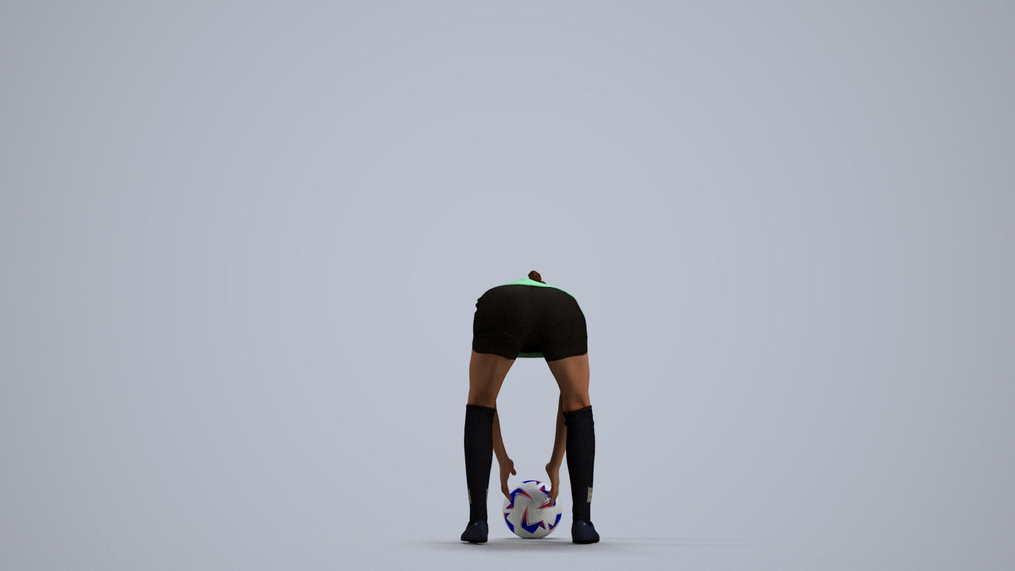 realistic 3D people woman sport, render-ready for V-Ray and Corona, FBX OBJ, front view render