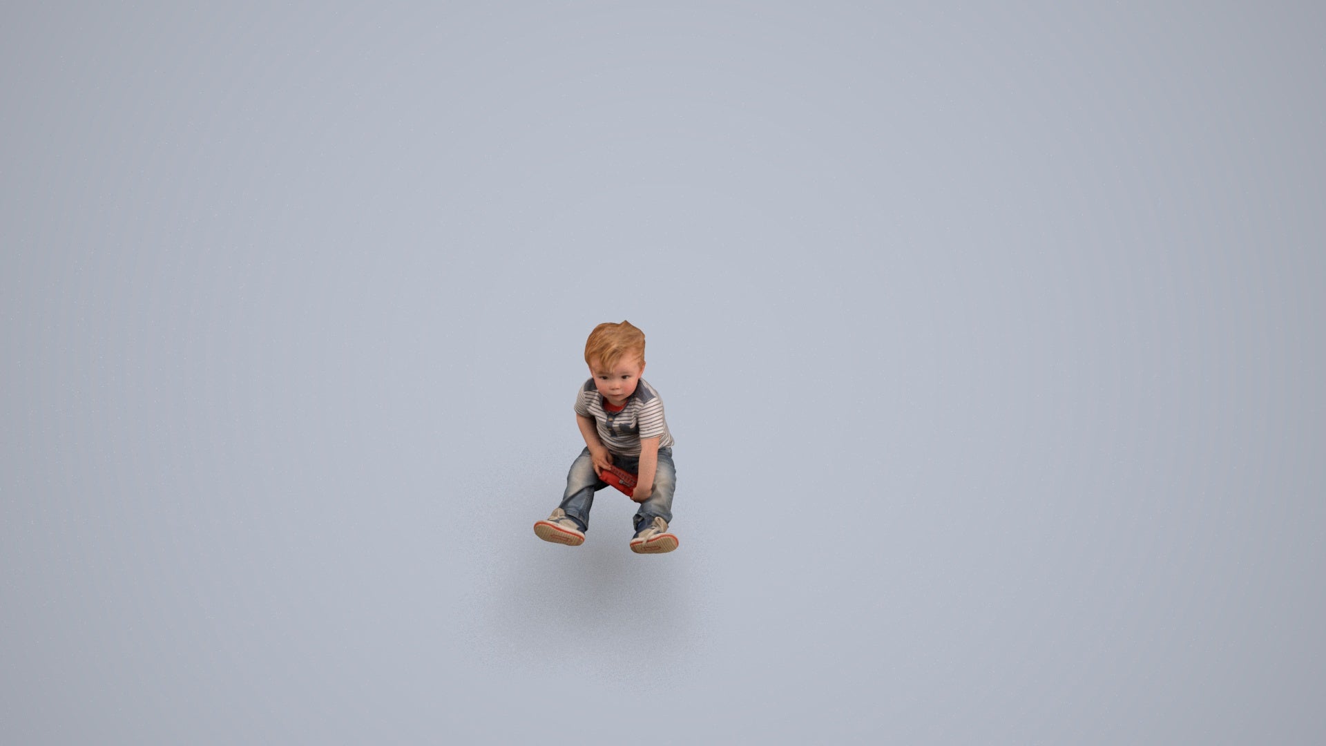 photogrammetry 3D boy casual kids, realistic human model archviz FBX, back view render