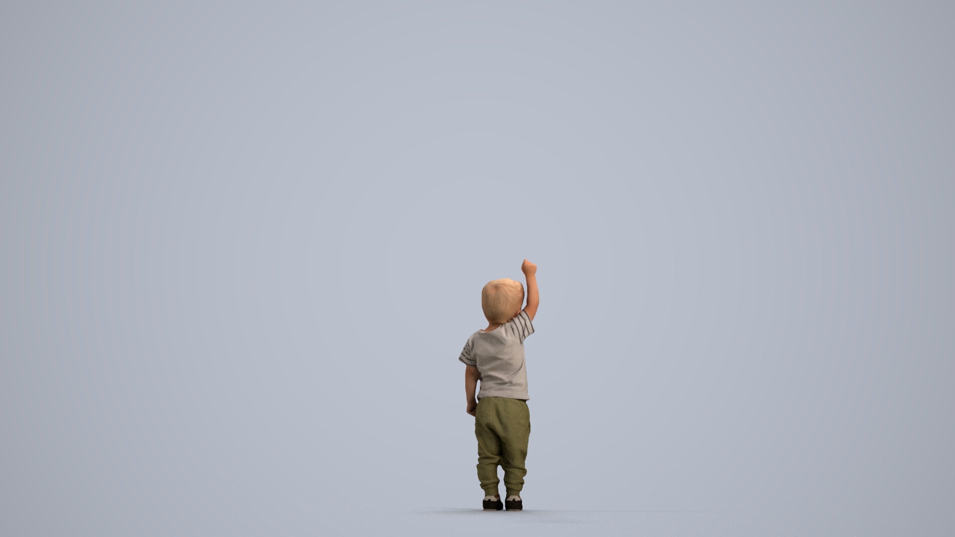 realistic 3D people boy casual kids, render-ready for V-Ray and Corona, FBX OBJ, front view render
