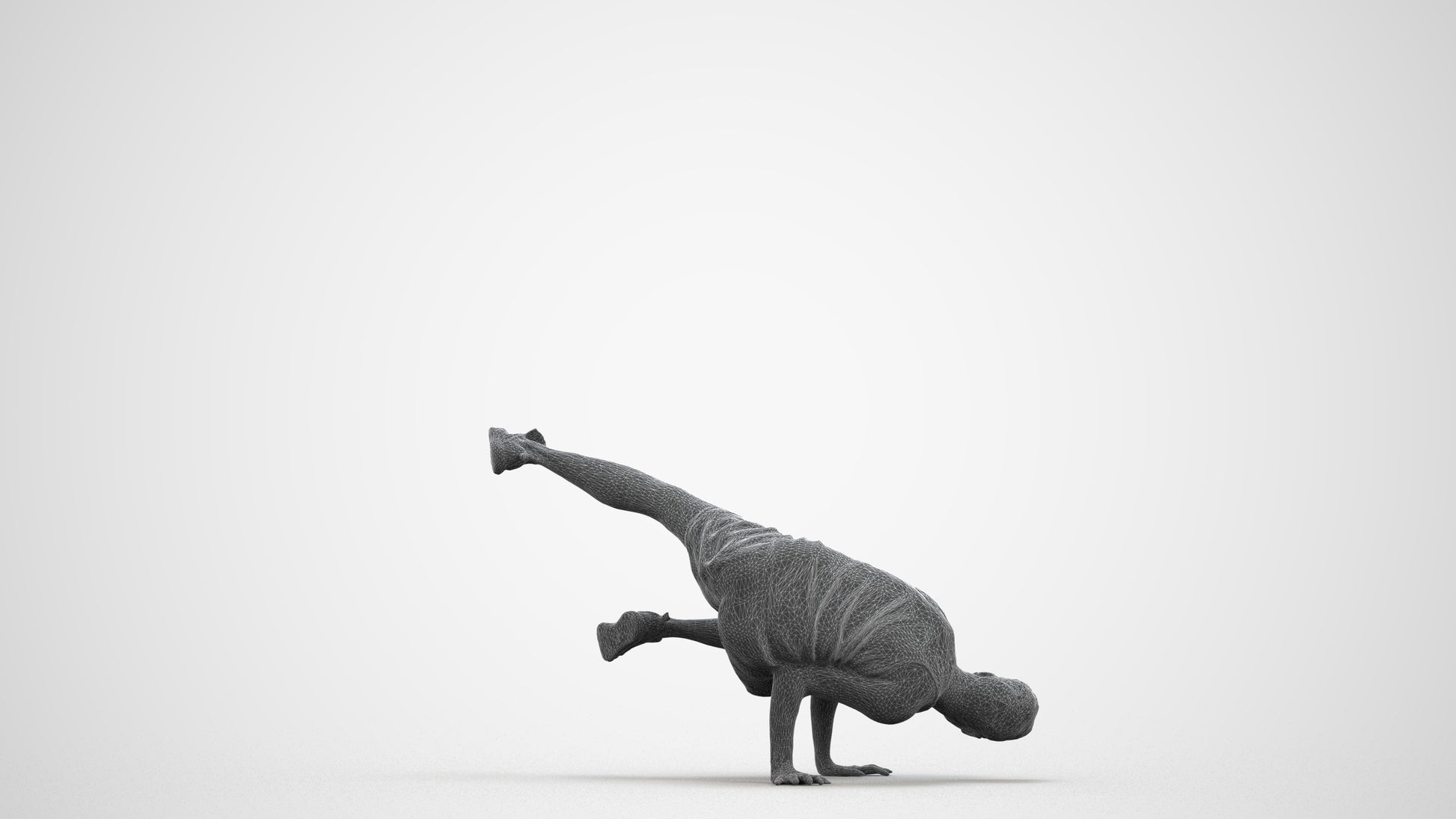 scanned 3D man sport, photogrammetry people for Enscape and V-Ray, wireframe front view