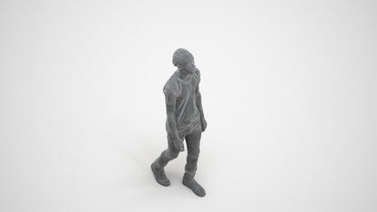 realistic 3D people boy casual kids, render-ready for V-Ray and Corona, FBX OBJ, wireframe three-quarter view