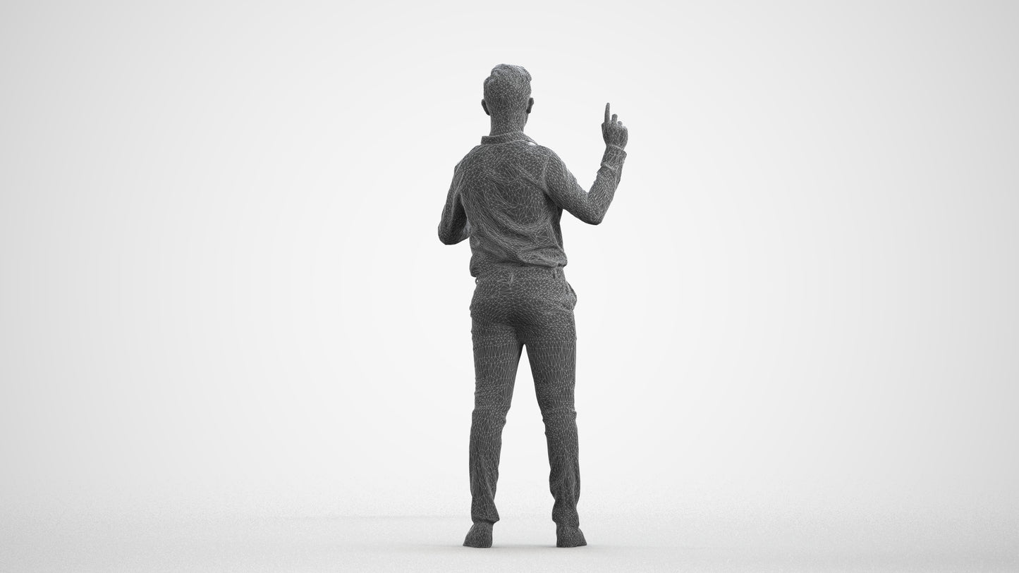 realistic 3D boy kids, scanned archviz people for Blender and 3ds Max, wireframe front view