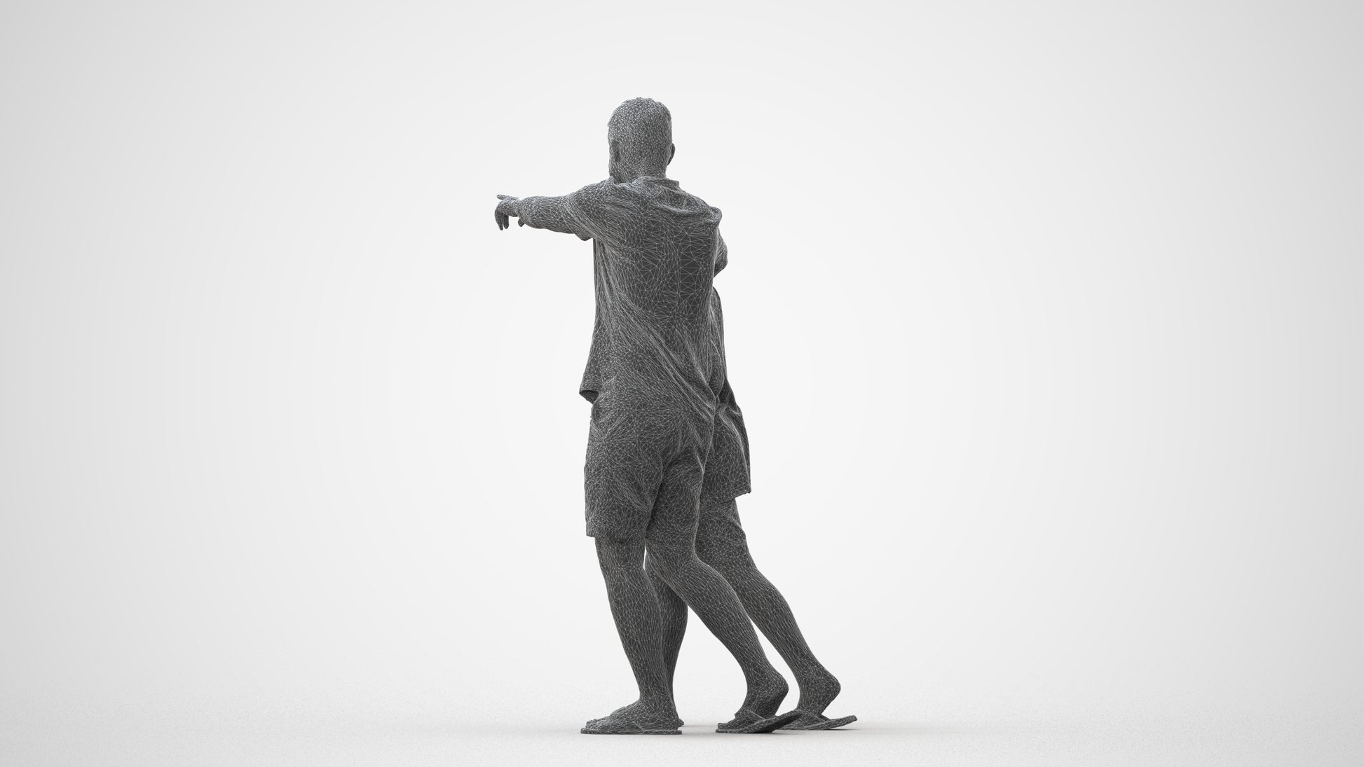 photogrammetry 3D boy kids, realistic human model archviz FBX, square thumbnail