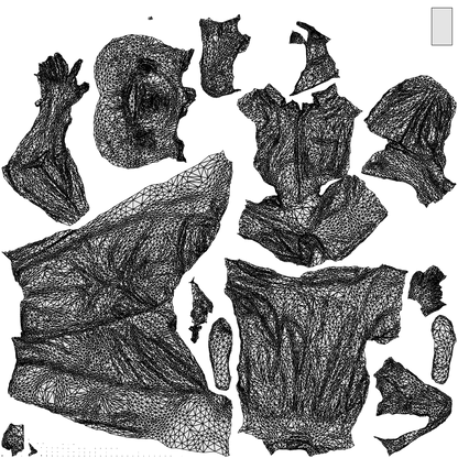 photogrammetry 3D man casual sitting, realistic human model archviz FBX, wireframe top-down view