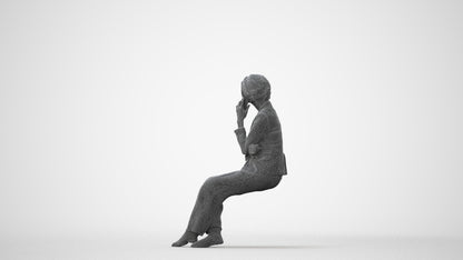 photogrammetry 3D woman business, realistic human model archviz FBX, square thumbnail
