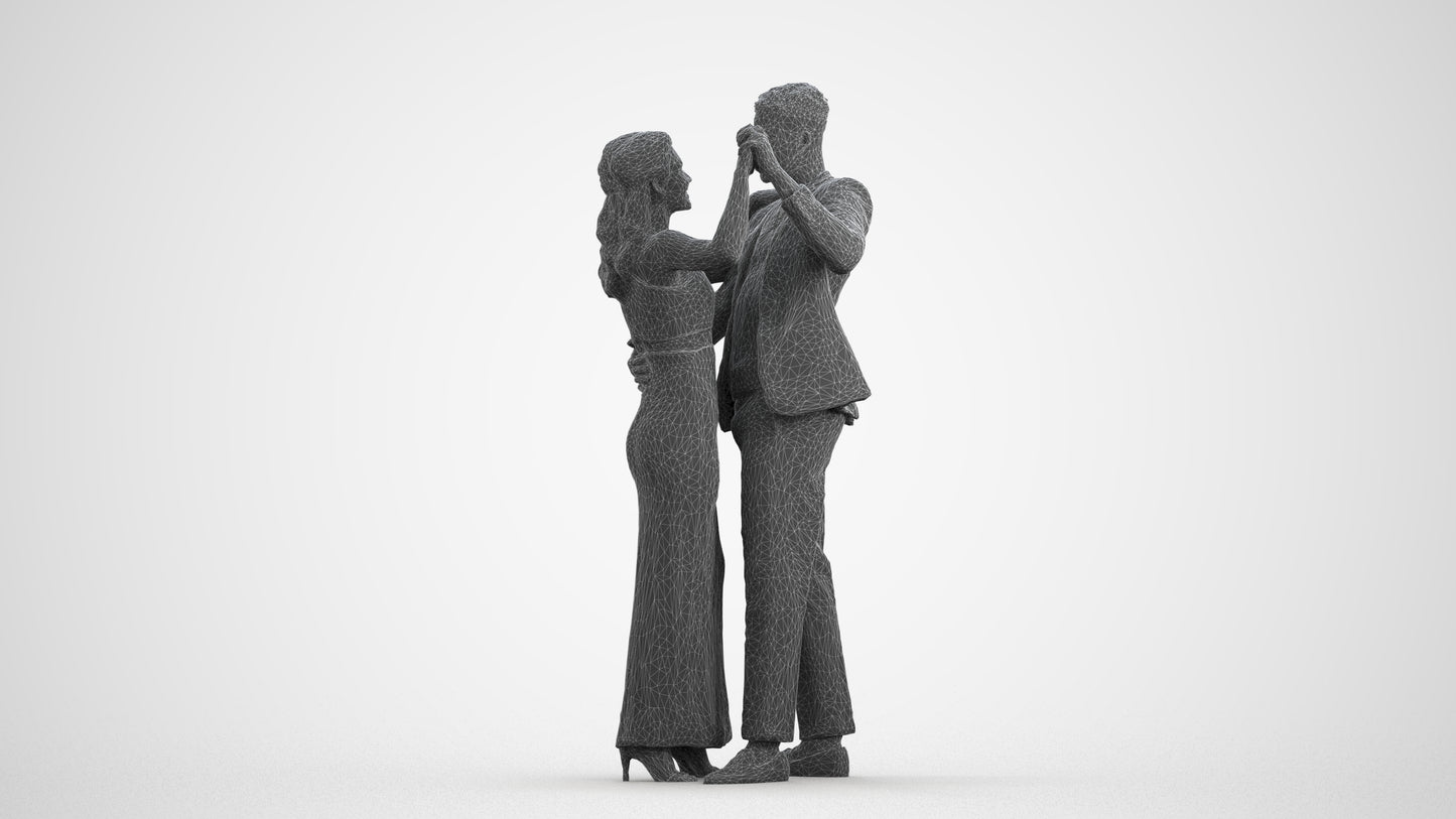 realistic 3D human woman formal kids, archviz people FBX OBJ for Blender, wireframe front view