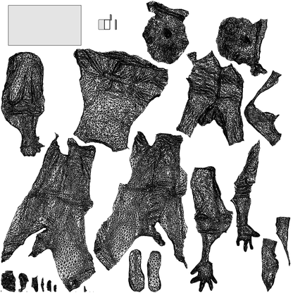 scanned 3D man casual sitting, photogrammetry people for Enscape and V-Ray, wireframe top-down view