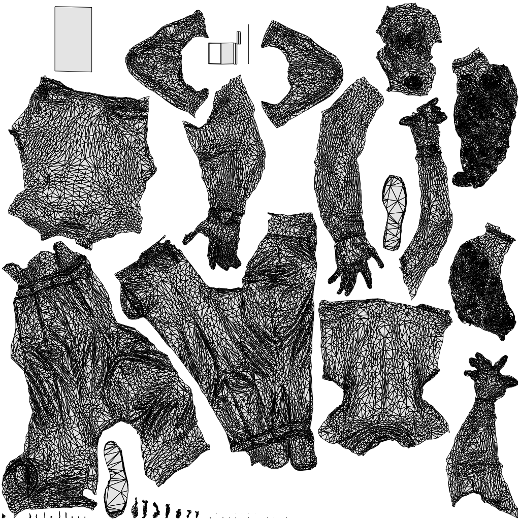 photogrammetry 3D man casual standing, realistic human model archviz FBX, wireframe top-down view