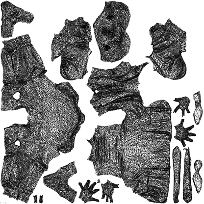 realistic 3D people man business, render-ready for V-Ray and Corona, FBX OBJ, wireframe top-down view