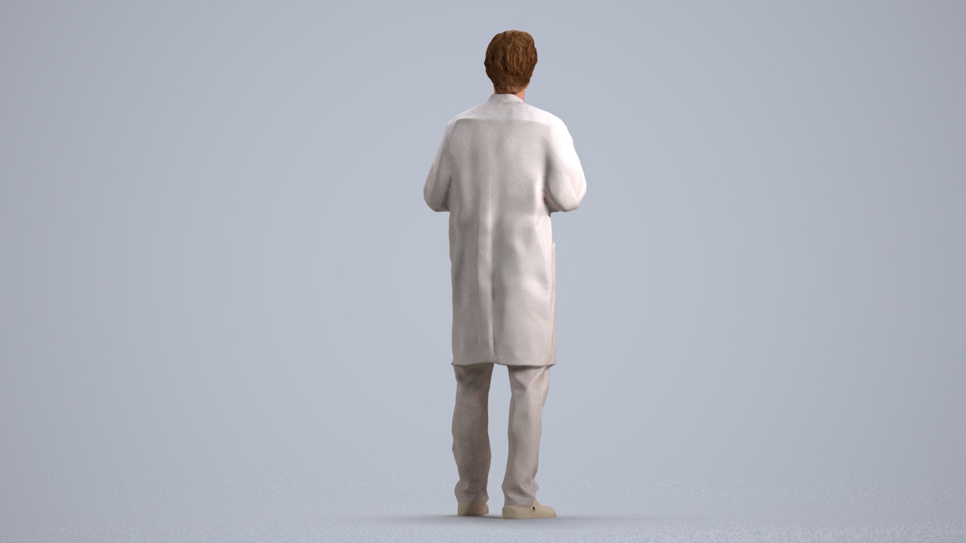 realistic 3D people man medical, render-ready for V-Ray and Corona, FBX OBJ, front view render