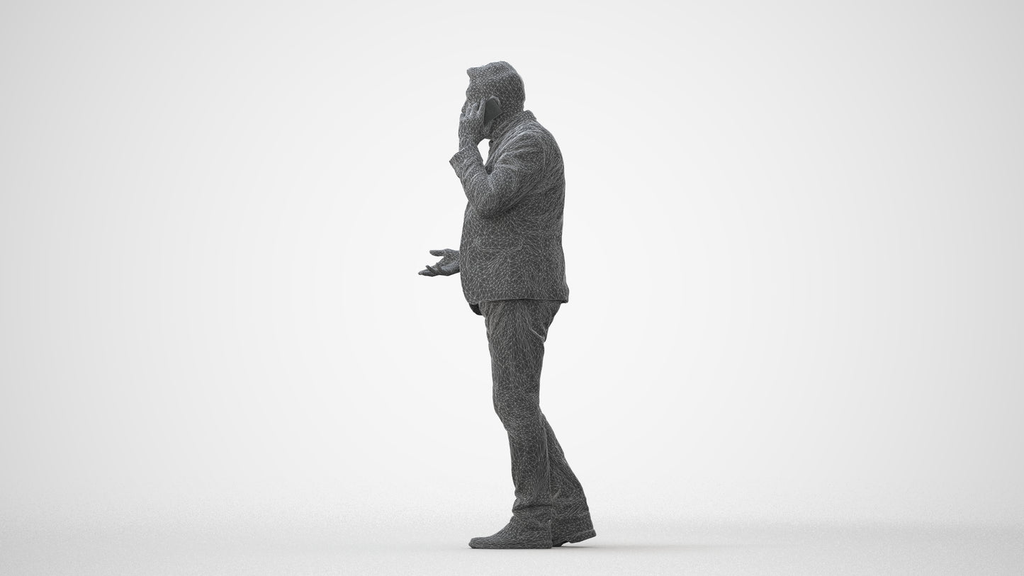 realistic 3D people man business, render-ready for V-Ray and Corona, FBX OBJ, square thumbnail