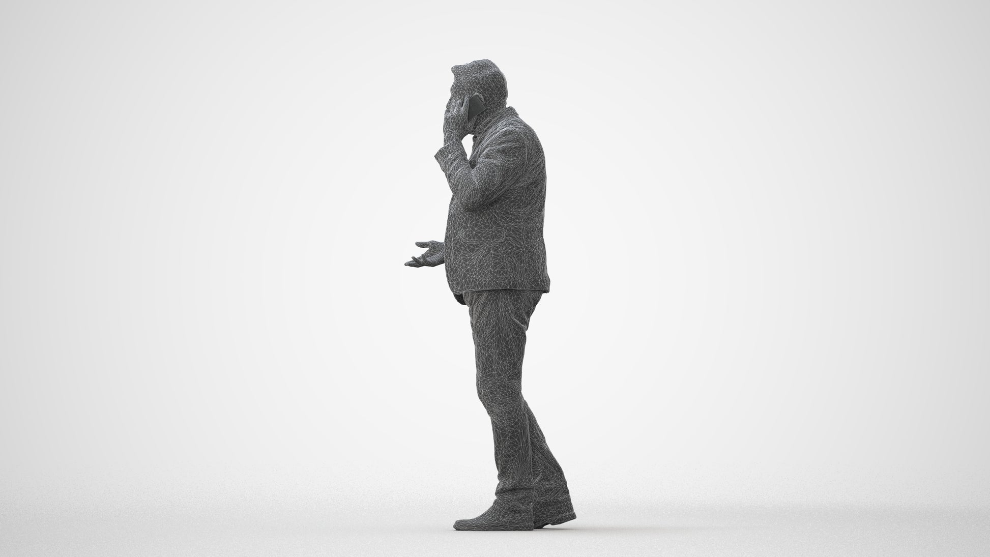 realistic 3D people man business, render-ready for V-Ray and Corona, FBX OBJ, square thumbnail