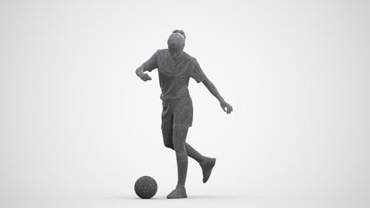 realistic 3D people woman sport, render-ready for V-Ray and Corona, FBX OBJ, three-quarter front view render