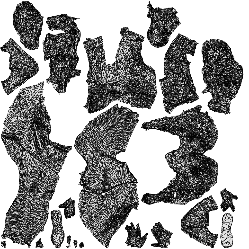 3D people model woman casual sitting, scanned human for 3ds Max rendering, wireframe top-down view