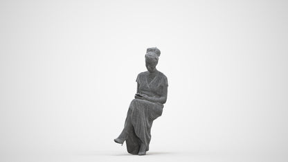 3D people model woman formal formalaffairs, scanned human for 3ds Max rendering, three-quarter front view render