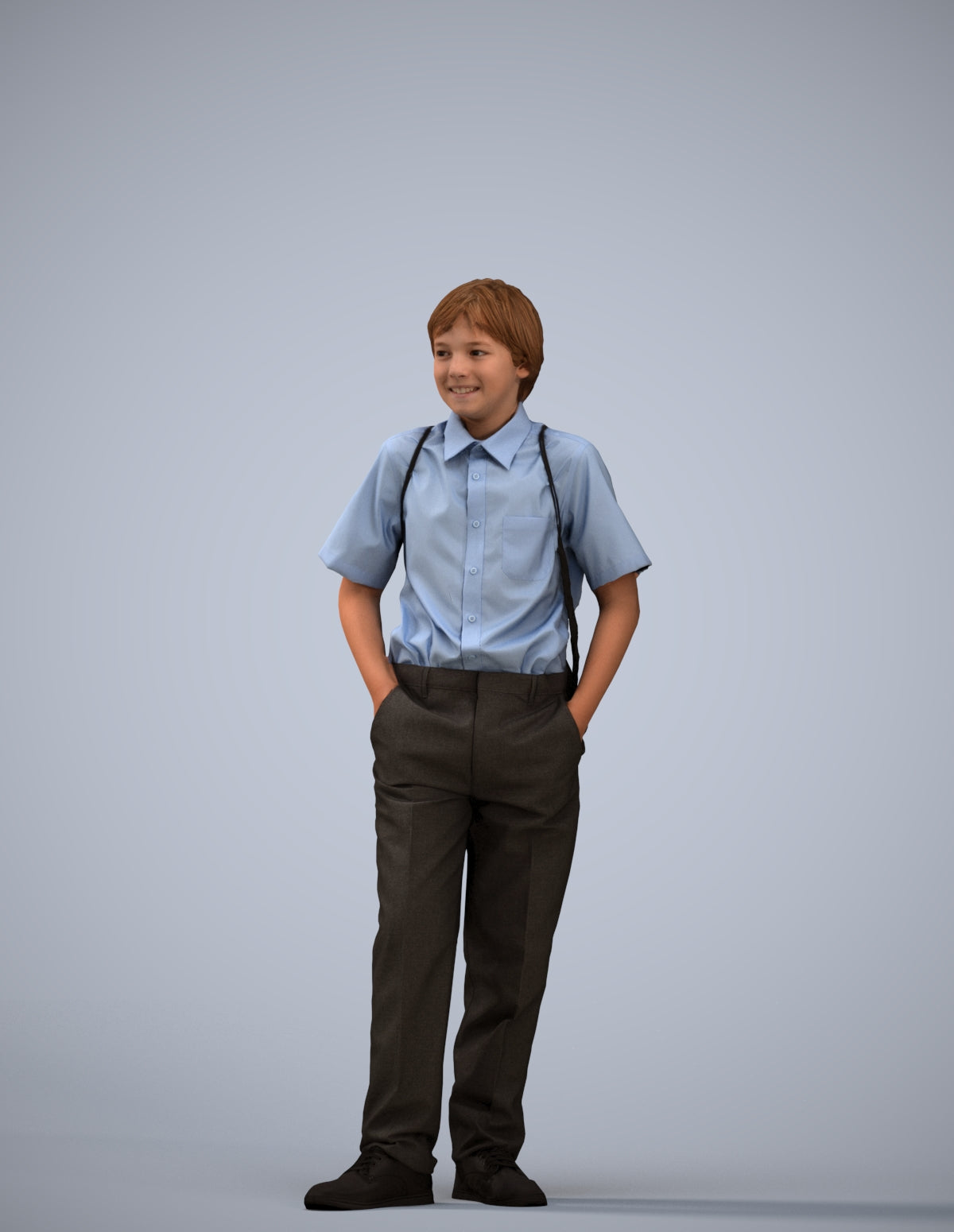 photogrammetry 3D boy kids, realistic human model archviz FBX