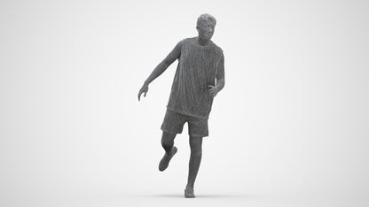 realistic 3D people man sport, render-ready for V-Ray and Corona, FBX OBJ, three-quarter front view render