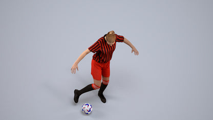 realistic 3D girl sport, scanned archviz people for Blender and 3ds Max, back view render
