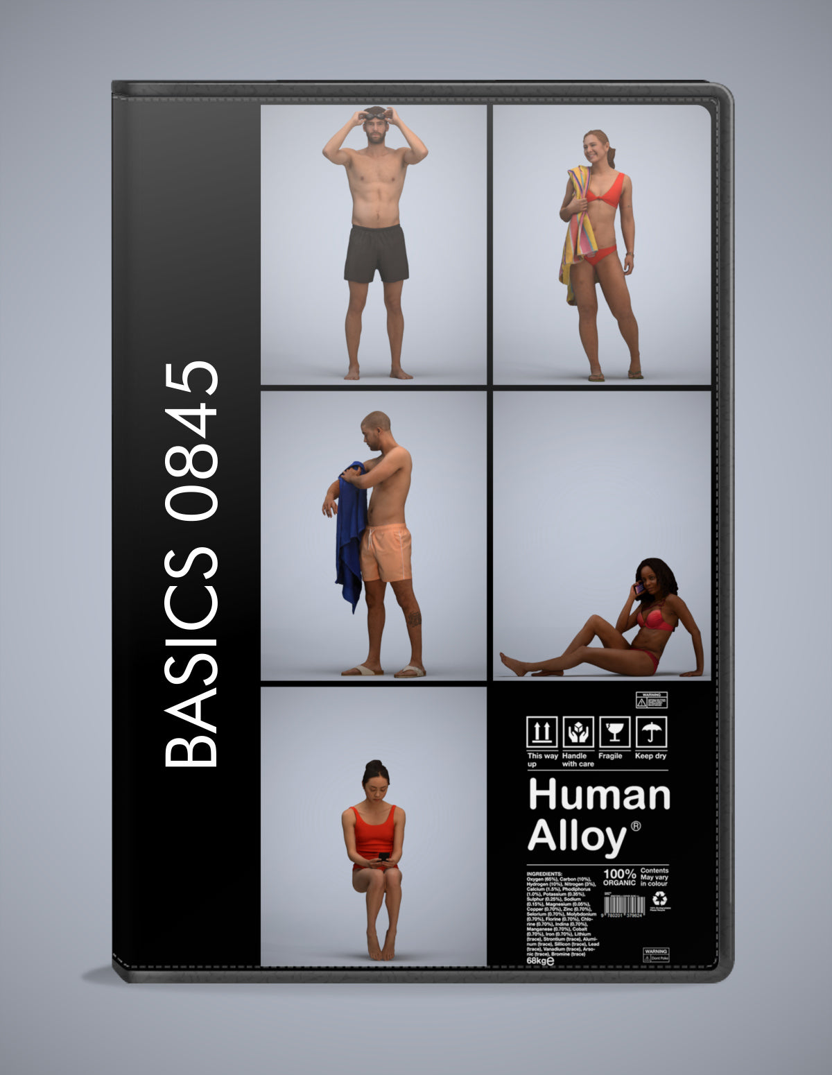 5x realistic 3D people pool pack, scanned archviz collection for Blender and 3ds Max