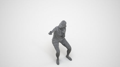 scanned 3D woman casual sitting, photogrammetry people for Enscape and V-Ray, wireframe three-quarter view