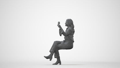 realistic 3D people woman casual formalaffairs, render-ready for V-Ray and Corona, FBX OBJ, square thumbnail